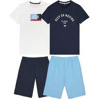 Pack of 2 Short Pyjamas in Organic Cotton, 10-18 Years