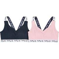 Pack of 2 Bralettes in Cotton, 10-18 Years