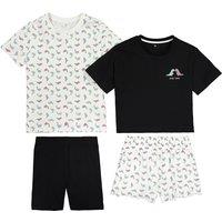 Pack of 2 Short Pyjamas in Cotton, 10-18 Years