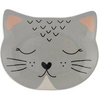 Smokey Cat Bowl 16X13cm