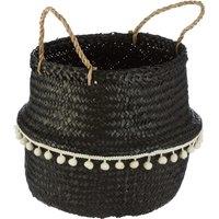 Small Black Seagrass Basket