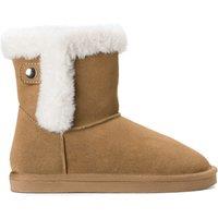 Kids Suede Calf Boots with Faux Fur Lining