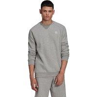 Cotton Mix Sweatshirt with Small Trefoil Logo and Crew Neck