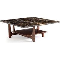 Tancani Amber Marble & Walnut Coffee Table