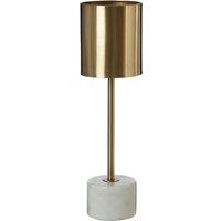 Brushed Brass with Marble Base Table Lamp