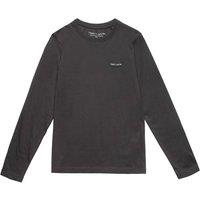 Embroidered Logo Cotton T-Shirt with Long Sleeves, 10-16 Years