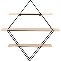 Wall Mounted Rhombus Shelves