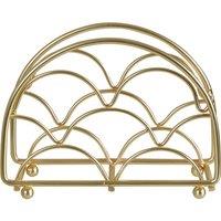Matte Gold Deco Style Napkin Holder
