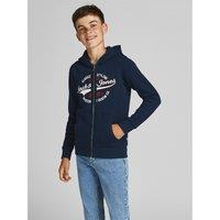 Cotton Mix Hoodie with Zip Fastening, 10-16 Years