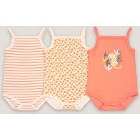 Pack of 3 Cami Bodysuits in Organic Cotton