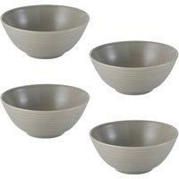 Set of 4 William Mason Grey Soup/Cereal Bowls