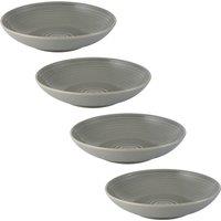 Set of 4 Rippled Pasta Bowls