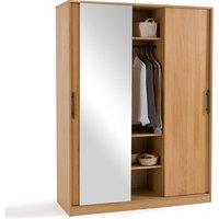 Milo Triple Wardrobe with Sliding Doors, 1 Mirrored