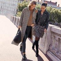 Leather Zip-Up Jacket, Mid-Season