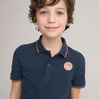 Organic Cotton Polo Shirt with Short Sleeves, 3-14 Years