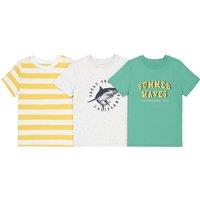 Pack of 3 T-Shirts in Printed Cotton, 3-12 Years