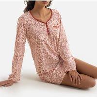Felin Printed Cotton Nightshirt with Long Sleeves