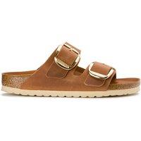 Arizona Big Buckle Mules in Leather