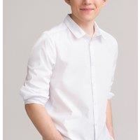 Cotton Mix Shirt with Long Sleeves, 10-18 Years
