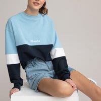 Organic Cotton Mix Sweatshirt with Crew Neck, 10-18 Years