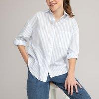 Striped Cotton Shirt, 10-18 Years
