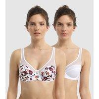 Pack of 2 Generous Bras in Organic Cotton