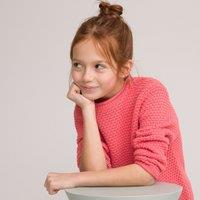 Cotton Mix Jumper in Chunky Knit with Crew Neck, 3-12 Years