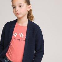 Cotton Open Cardigan in Chunky Knit, 3-12 Years