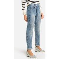 Mid-Rise Boyfriend Jeans, Length 32.5
