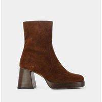 Brigand Suede Ankle Boots with Heel