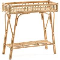 Nyla Rattan & Bamboo Console Table