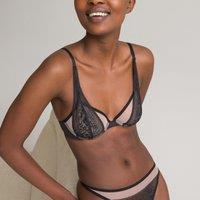 Lace/Tulle Halterneck Bra