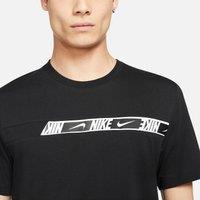 Cotton Mix Tape T-Shirt with Short Sleeves