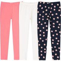 Pack of 3 Cotton Leggings, 3-12 Years