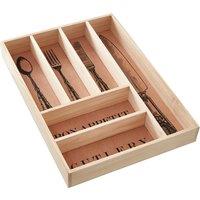 Vintage Style Wooden Cutlery Tray