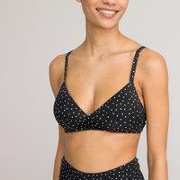 Triangle Bikini Top in Polka Dot Print