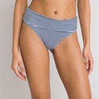 Tummy Toning Bikini Bottoms in Striped Print