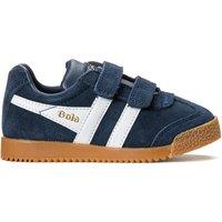 Kids Harrier Strap Leather Touch 'n' Close Trainers