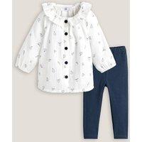 Cotton Blouse/Leggings Outfit