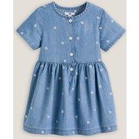 Denim Short Sleeve Dress