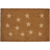 Star Embossed Coir Doormat