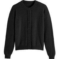 Recycled Buttoned Cardigan with Crew Neck