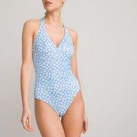 Floral Pique Triangle Swimsuit