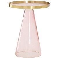 Martini Side Table in a Pink Gold Finish