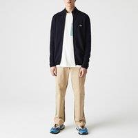 Wool High Neck Cardigan with Zip Fastening
