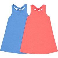 Pack of 2 Sleeveless Dresses in Cotton, 3-12 Years