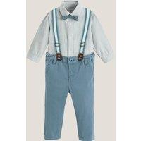 Cotton Shirt/Chinos with Braces Outfit