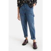 Niky Regular Utility Jeans, Mid Rise Length 28"