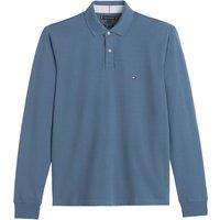 1985 Polo Shirt in Organic Cotton Pique, Regular Fit with Long Sleeves