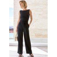 Recycled Crpe Jumpsuit, Length 30.5"